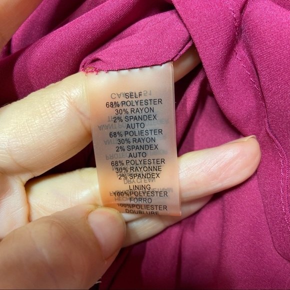 VINCE CAMUTO Crepe A-Line Dress in Magenta 4 - Picture 10 of 12
